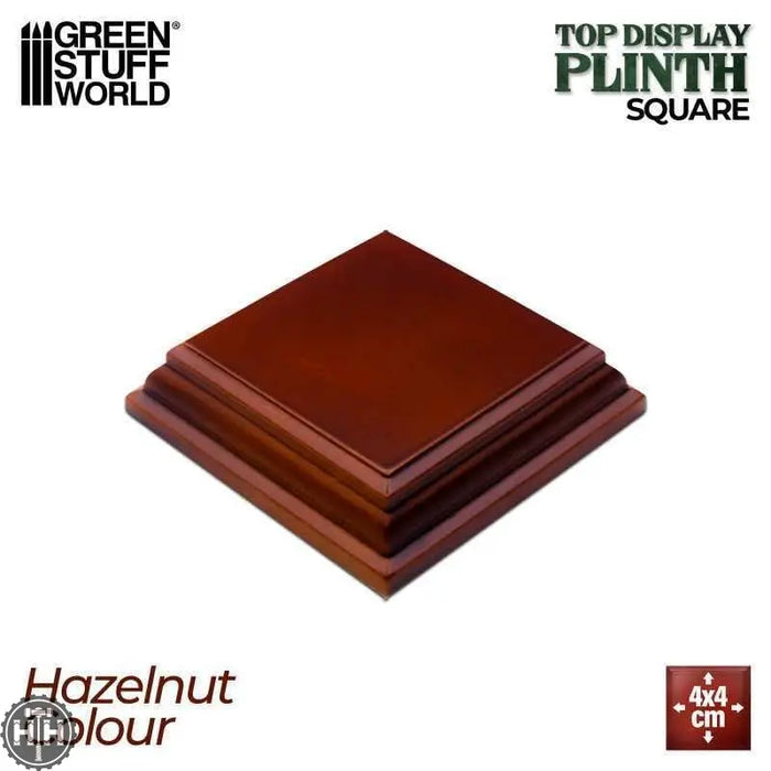 GSW Hazelnut Display Square Plinth 4cm Plinth Green Stuff World