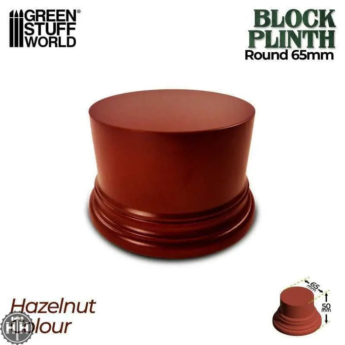 GSW HazelnutDisplay Block Plinth 6.5 x 6cm Plinth Green Stuff World