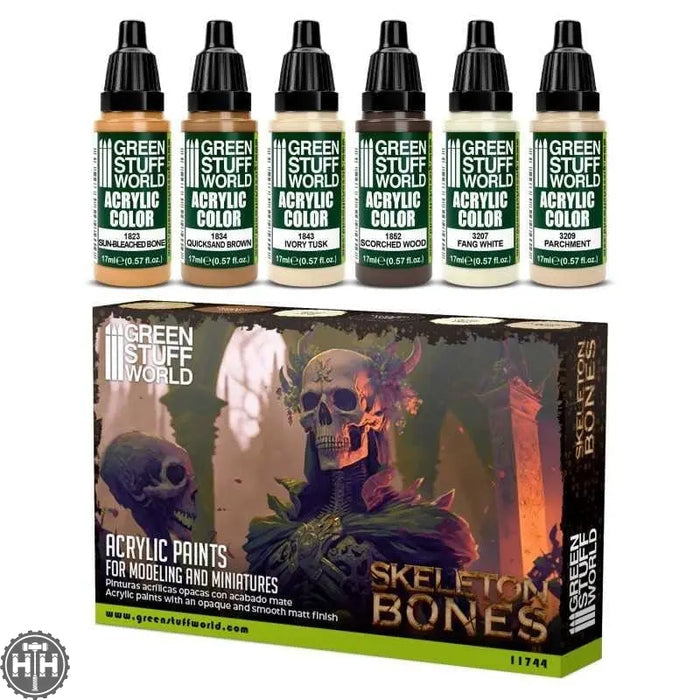 GSW Paint Set - Bones Paint Set Green Stuff World