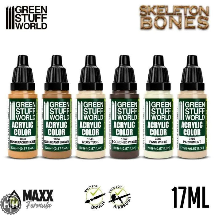 GSW Paint Set - Bones Paint Set Green Stuff World