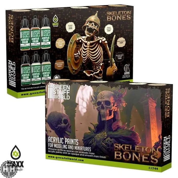 GSW Paint Set - Bones Paint Set Green Stuff World