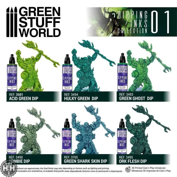 GSW Paint Set - Dipping collection 01 Dipping Paint Green Stuff World