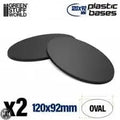GSW Plastic Oval Base 120X92mm (Pack x2) Bases Green Stuff World