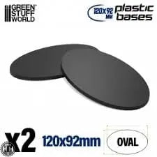 GSW Plastic Oval Base 120X92mm (Pack x2) Bases Green Stuff World
