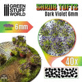 GSW Shrubs TUFTS - 6mm self-adhesive - DARK VIOLET Tufts Green Stuff World