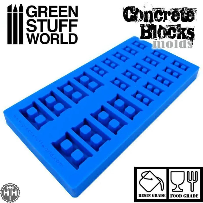 GSW Silicone molds - Concrete Bricks GSW Hobby Green Stuff World