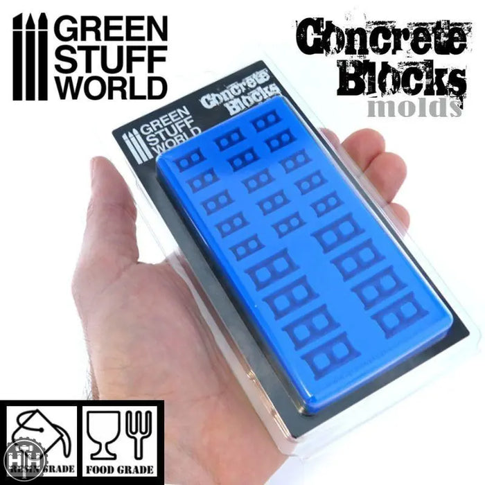 GSW Silicone molds - Concrete Bricks GSW Hobby Green Stuff World