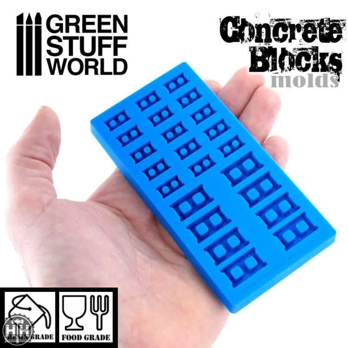 GSW Silicone molds - Concrete Bricks GSW Hobby Green Stuff World