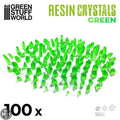 GSW Small GREEN Crystals Resin Set Crystals Green Stuff World
