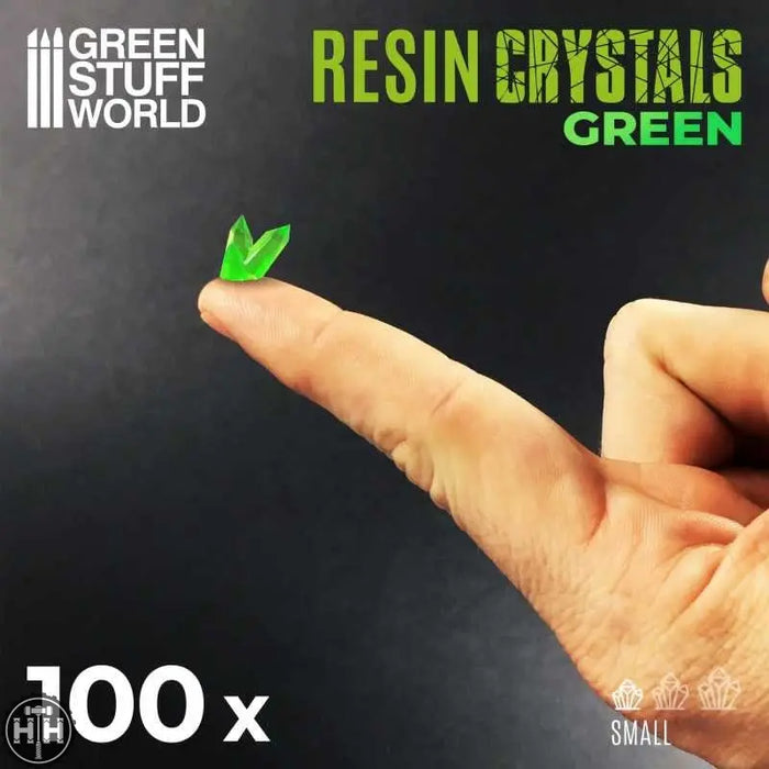 GSW Small GREEN Crystals Resin Set Crystals Green Stuff World