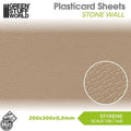 GSW Styrene Plasticard Sheet - Stone Wall Plasticard Green Stuff World