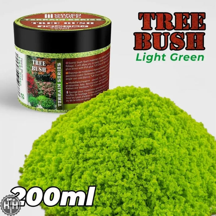 GSW Tree Bush Clump Foliage - Light Green - 200ml Flock Green Stuff World
