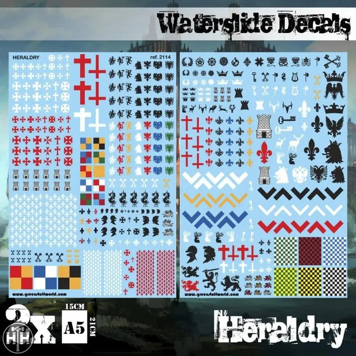 GSW Waterslide Decals - Heraldry GSW Hobby Green Stuff World