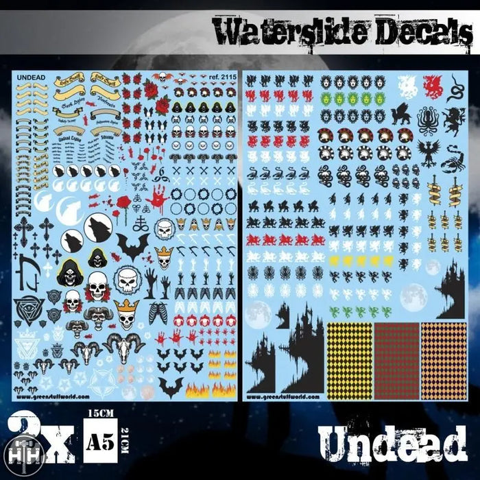 GSW Waterslide Decals - Undead GSW Hobby Green Stuff World