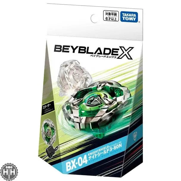 Helm Knight Shield 3-80N Beyblade X Starter BX-04 Beyblade Takara Tomy
