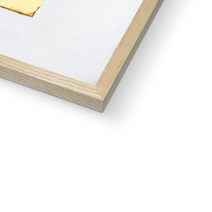 Here Comes the Sun quote print on vintage style book cover in yellow - Unframed