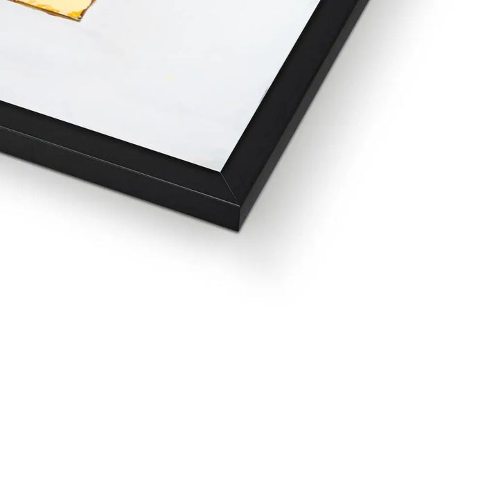 Here Comes the Sun quote print on vintage style book cover in yellow - Unframed