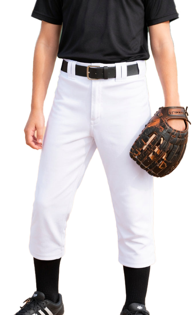 adidas Icon Pro Youth Boys Knee Length Baseball Pant, White