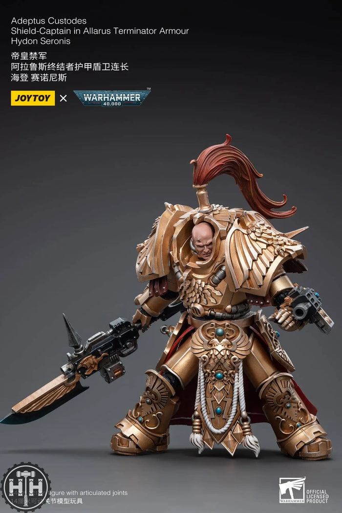 JoyToy Adeptus Custodes Shield-Captain in Allarus Terminator Armour Hydon Seronis - JT9244 Action Figures JoyToy