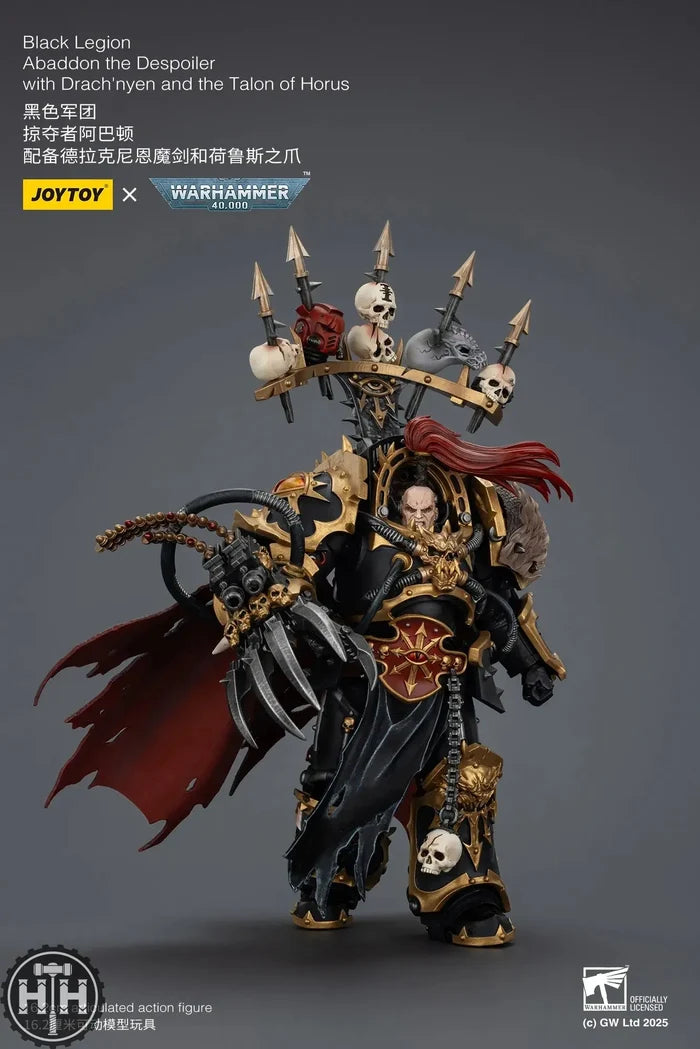 Joytoy Black Legion Abaddon the Despoiler with Drach'nyen and the Talon of Horus - JT02922 JoyToy
