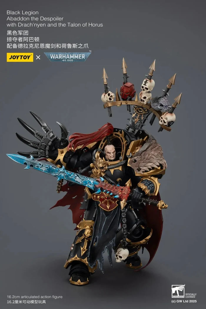 Joytoy Black Legion Abaddon the Despoiler with Drach'nyen and the Talon of Horus - JT02922 JoyToy
