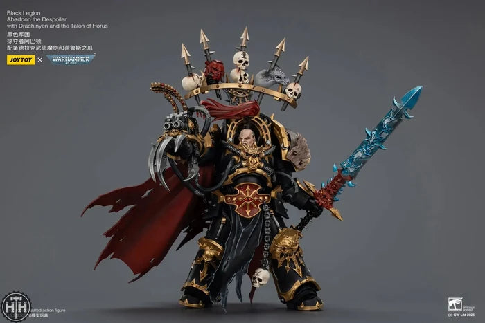Joytoy Black Legion Abaddon the Despoiler with Drach'nyen and the Talon of Horus - JT02922 JoyToy