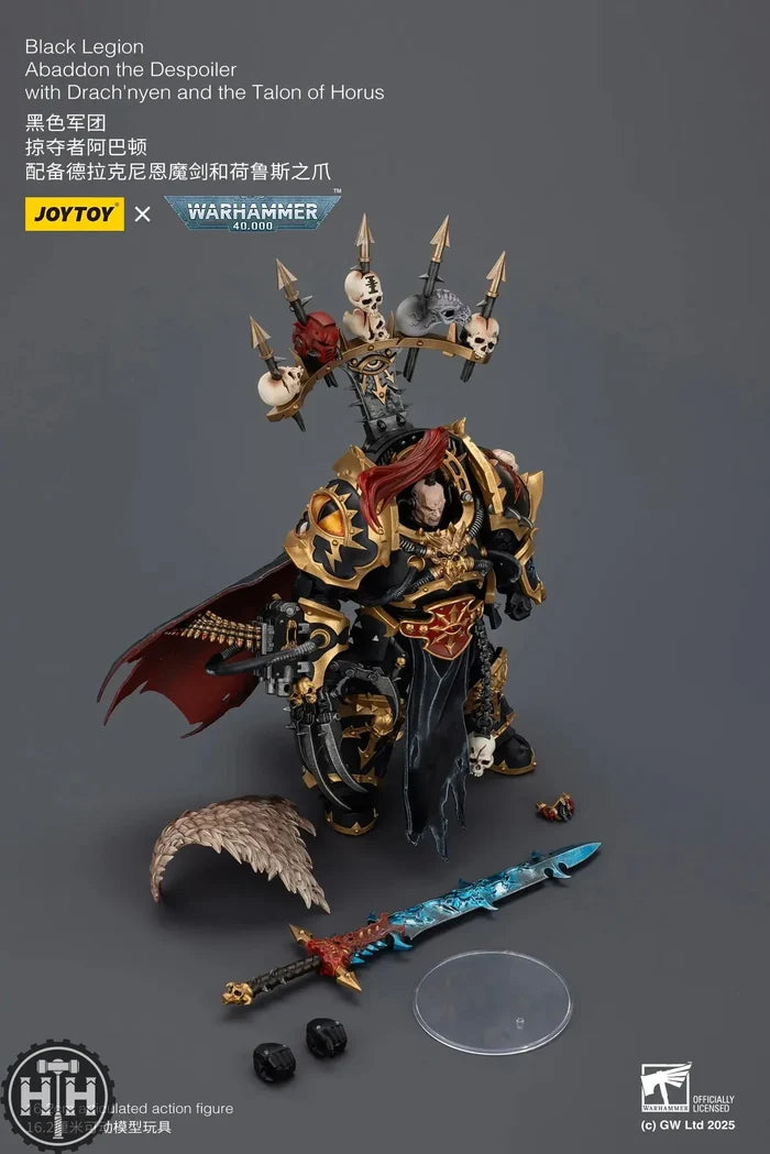 Joytoy Black Legion Abaddon the Despoiler with Drach'nyen and the Talon of Horus - JT02922 JoyToy