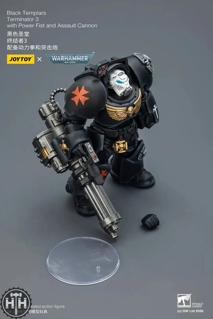 Joytoy Black Templars Terminator 3 with Power Fist and Assault Cannon - JT03110 JoyToy