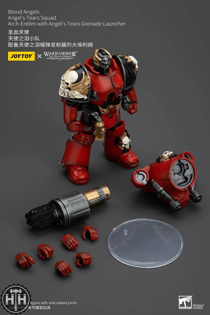 JoyToy Blood Angels Angel's Tears Squad Arch-Erelim with Angel's Tears Grenade Launcher - JT00379 Action Figures JoyToy