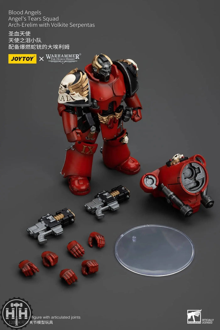 JoyToy Blood Angels Angel's Tears Squad Arch-Erelim with Volkite Serpentas - JT00355 Action Figures JoyToy