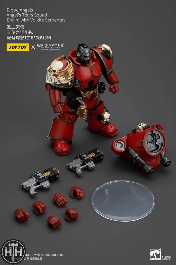 JoyToy Blood Angels Angel's Tears Squad Erelim with Volkite Serpentas - JT00348 Action Figures JoyToy