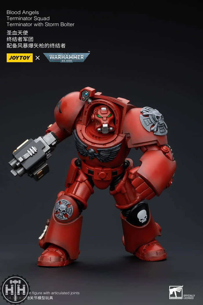 JoyToy Blood Angels Terminator Squad Terminator with Storm Bolter - JT5871 Action Figures JoyToy