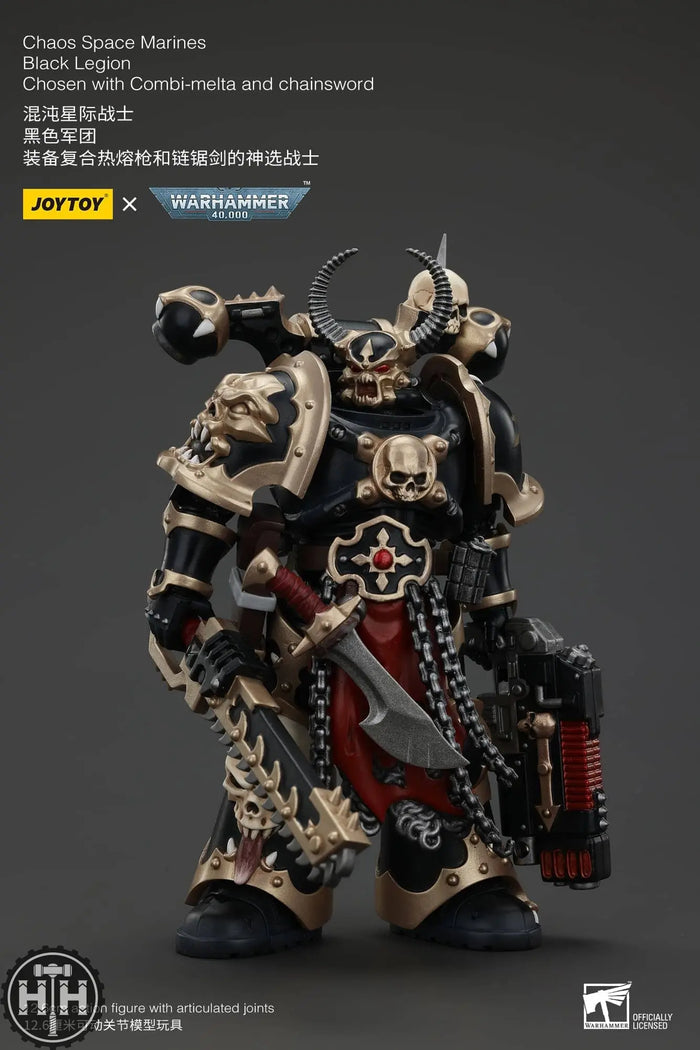 JoyToy Chaos Space Marines Black Legion Chosen with Combi-melta and chainsword - JT00980 Action Figures JoyToy