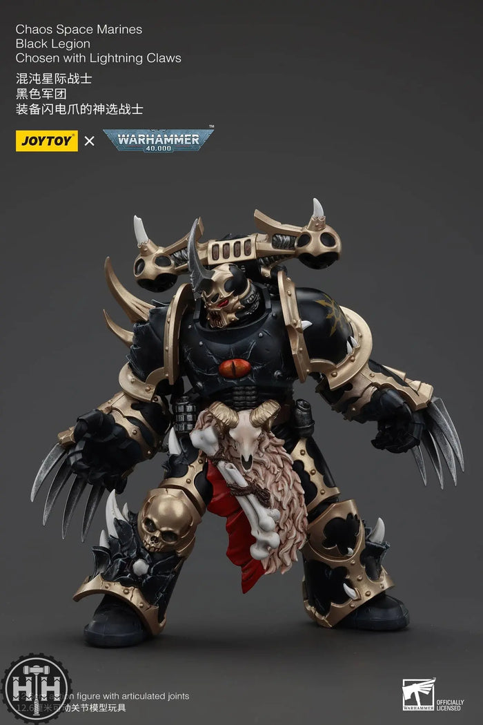 JoyToy Chaos Space Marines Black Legion Chosen with Lightning Claws - JT00973 Action Figures JoyToy