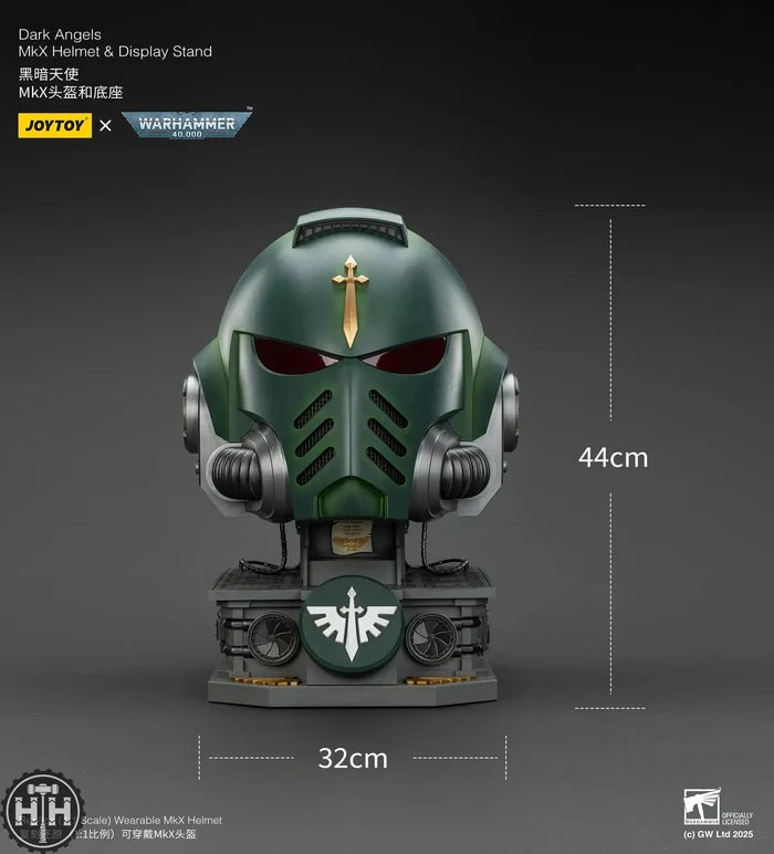 Joytoy Dark Angels MkX Helmet & Display Stand - JT02762 JoyToy