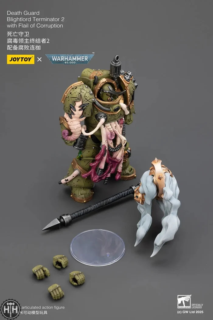 Joytoy Death Guard Blightlord Terminator 2 with Flail of Corruption - JT02878 JoyToy