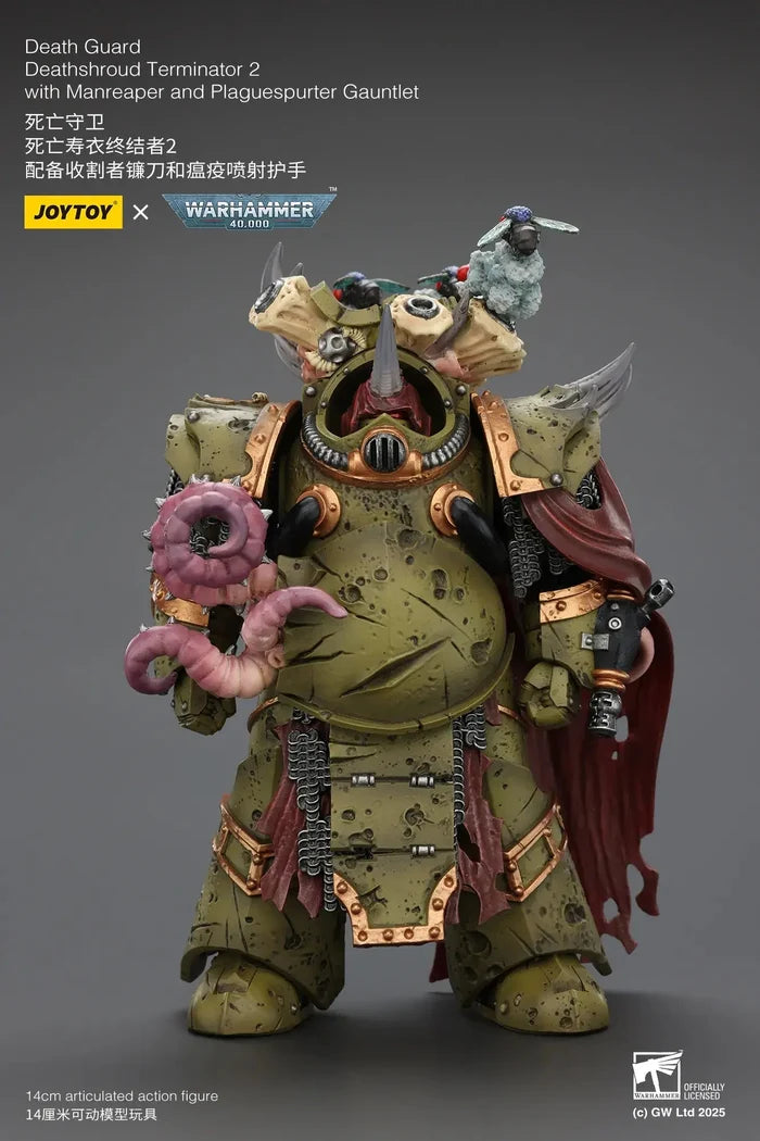 Joytoy Death Guard Deathshroud Terminator 2 with Manreaper and Plaguespurter Gauntlet - JT02595 JoyToy