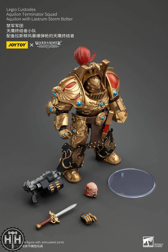 JoyToy Legio Custodes Aquilon Terminator Squad Aquilon with Lastrum Storm Bolter - JT00744 Action Figures JoyToy