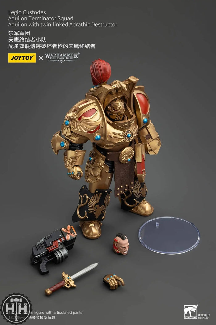JoyToy Legio Custodes Aquilon Terminator Squad Aquilon with twin-linked Adrathic Destructor - JT00751 Action Figures JoyToy