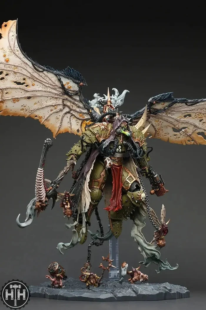 Joytoy Mortarion, Daemon Primarch of Nurgle with Ancient weapons ‘The Lantern' and ‘Silence' - JT02564 JoyToy