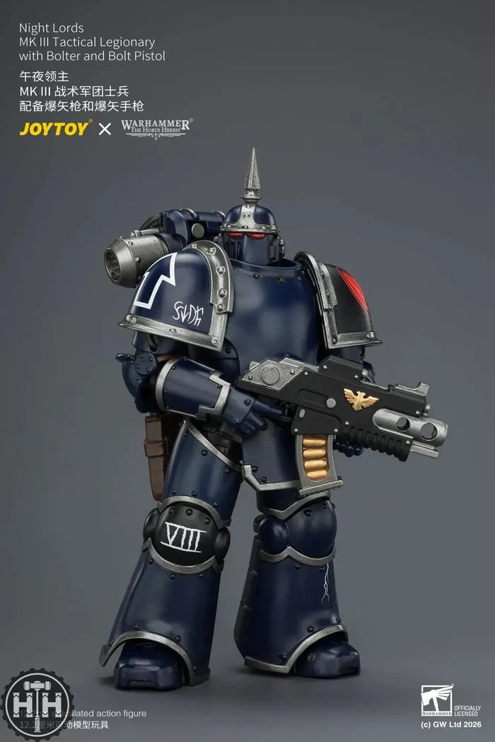 Joytoy Night Lords MK III Tactical Legionary with Bolter and Bolt Pistol - JT04360 JoyToy