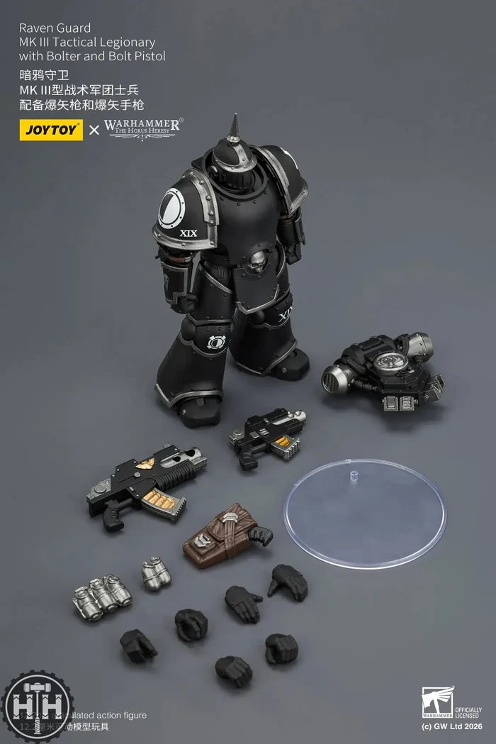 Joytoy Raven Guard MK III Tactical Legionary with Bolter and Bolt Pistol - JT03943 JoyToy