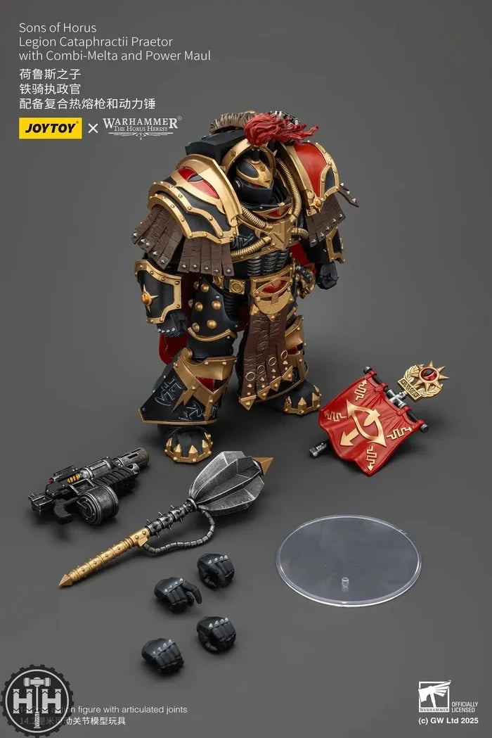 Joytoy Sons of Horus Legion Cataphractii Praetor with Combi-Melta and Power Maul - JT02441 Action Figures JoyToy