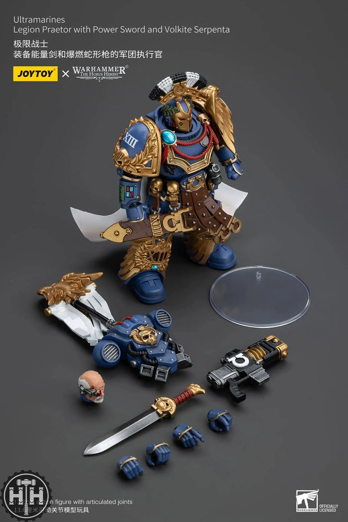 JoyToy Ultramarines Legion Praetor with Power Sword and Volkite Serpenta - JT00126 Action Figures JoyToy