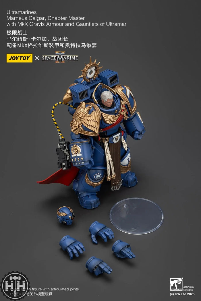 Joytoy Ultramarines Marneus Calgar, Chapter Master with MKX Gravis Armour and Gauntlets of Ultramar - JT01338 Action Figures JoyToy