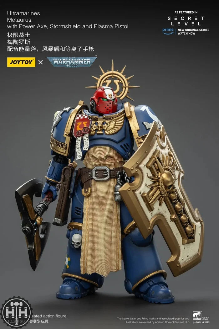 Joytoy Ultramarines Metaurus with Power Axe, Stormshield and Plasma Pistol - JT02786 JoyToy