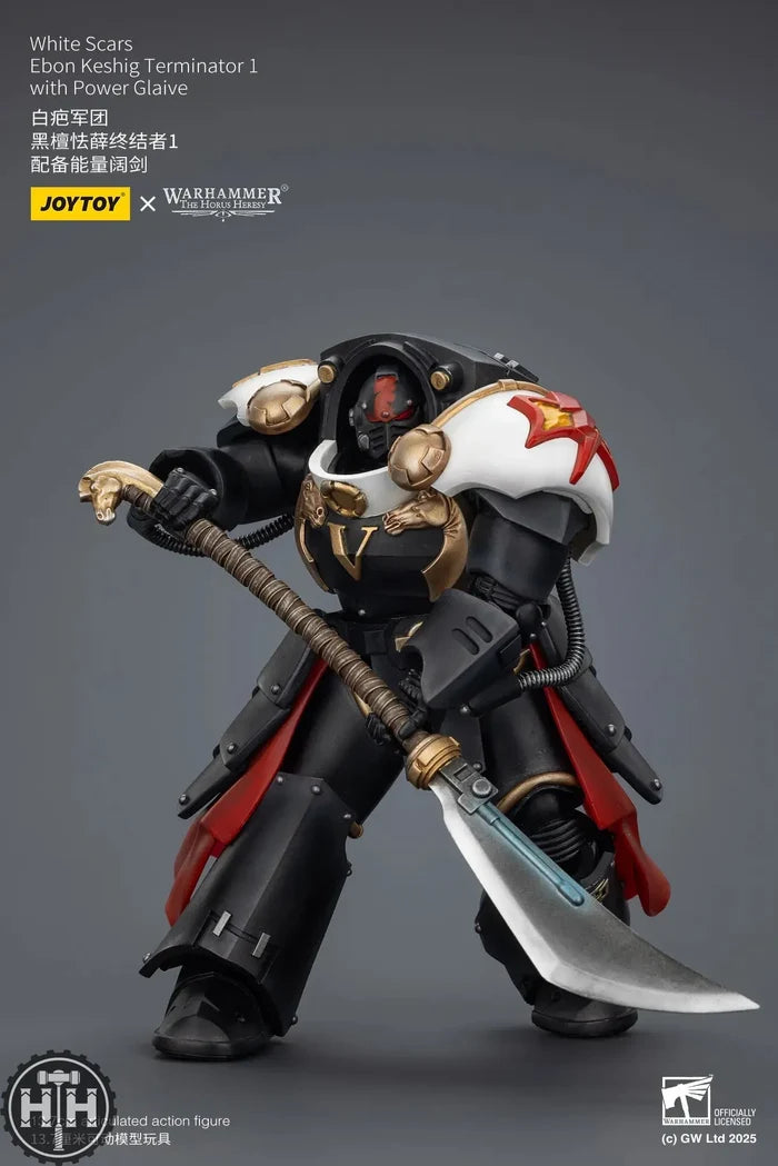Joytoy White Scars Ebon Keshig Terminator 1 with Power Glaive - JT02946 JoyToy
