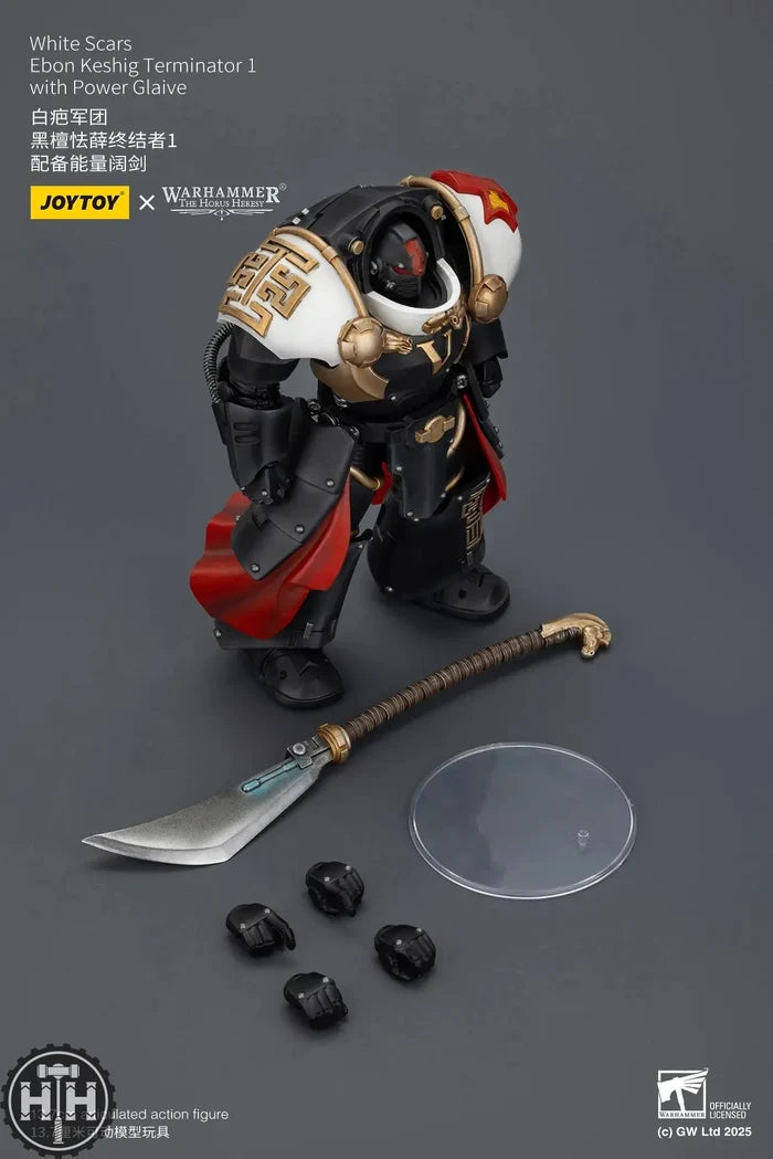 Joytoy White Scars Ebon Keshig Terminator 1 with Power Glaive - JT02946 JoyToy