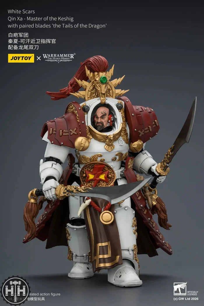Joytoy White Scars Qin Xa - Master of the Keshig with paired blades the 'Tails of the Dragon' - JT03622 JoyToy