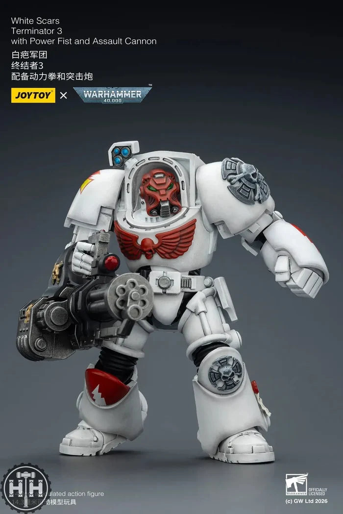 Joytoy White Scars Terminator 3 with Power Fist and Assault Cannon - JT03202 JoyToy